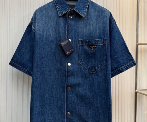 Prada Blue Denim Shirt