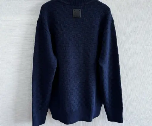 Alternative view of LV Cashmere-Wool Blend Half-Zip Pullover