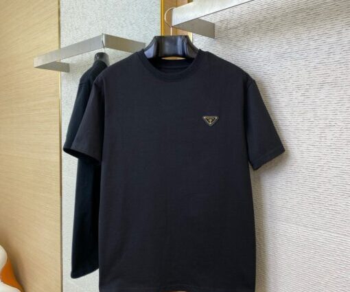 Prada – Logo Cotton T-shirt Black