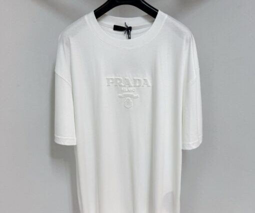 Prada Milano Silicone Logo T-shirt White