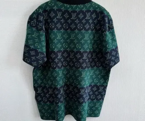 Alternative view of LV Full Monogram Jacquard Crewneck Green/ Black
