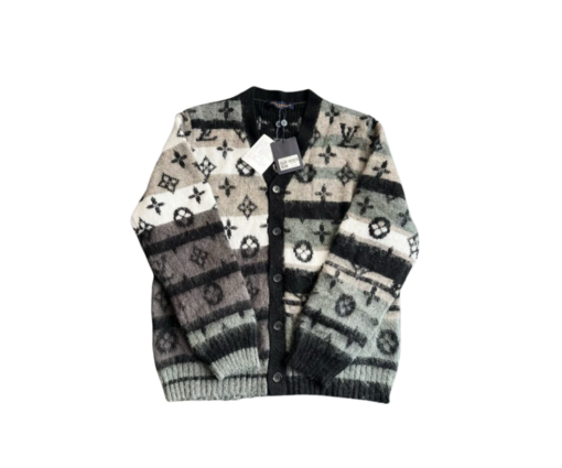 LV Monogram Mohair Cardigan Multicolor