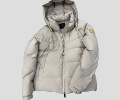 LV Down Blouson Light Beige
