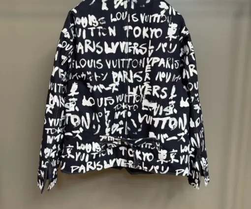 Alternative view of LV Monogram Denim Jacket Black White