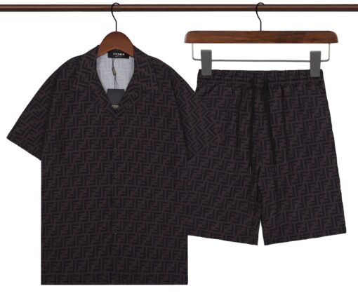 Fendi Short Set Black
