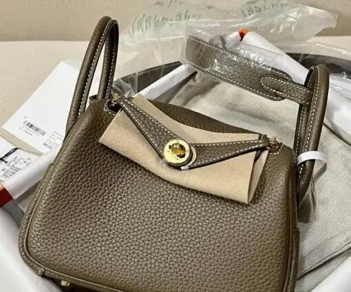 Hermès Mini Lindy Bag Etoupe