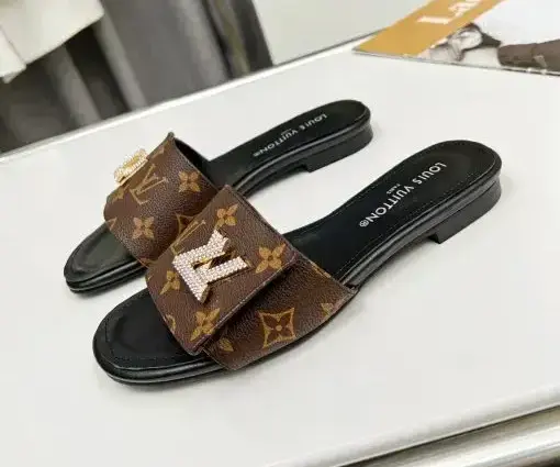 LV Women Slipper Brown