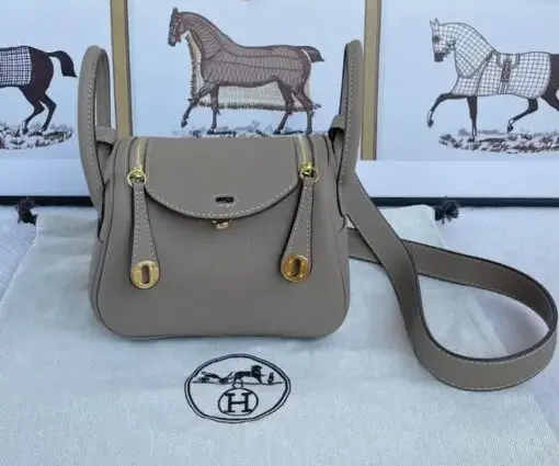 Hermes Lindy XMY Bag Gris Neve