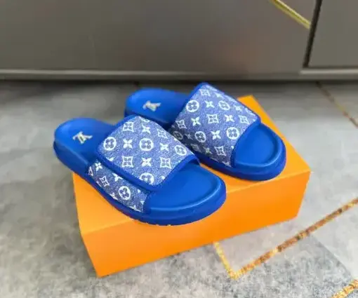 LV Slipper Blue