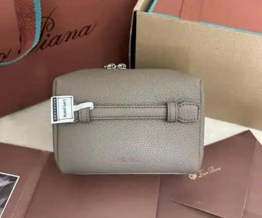 Loro Piana Cosmetic Bag In Olive Green