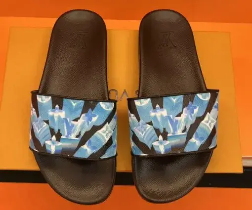 LV Slipper Black Paste