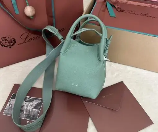 Loro piana Bucket Bag Mineral Green