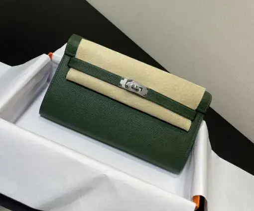 Hermes Kelly Bag Green & Brown
