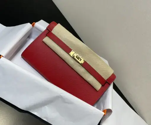 Hermes Kelly Bag Red & Brown