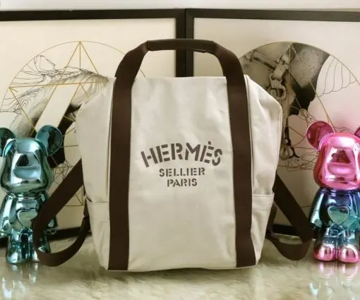 Hermès Sac de Pansage Groom Bag White