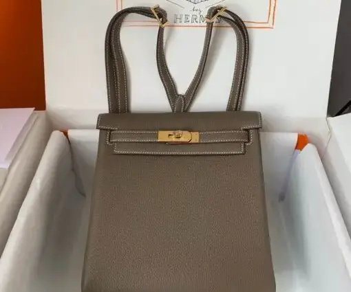 Hermes Kelly Ado Bag Dark Gray