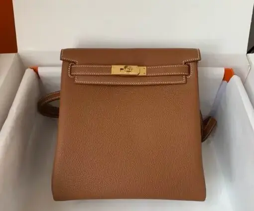 Hermes Kelly Ado Bag Leather Brown