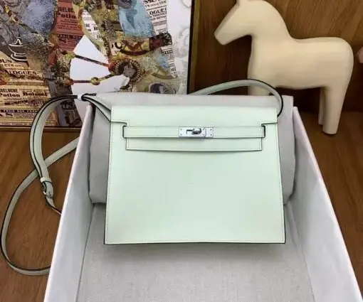 Hermès Kelly Danse Jumping Bag Powder Green
