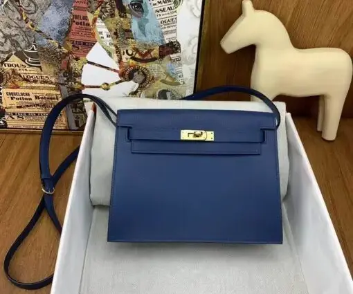 Hermès Kelly Danse Jumping Bag Blue