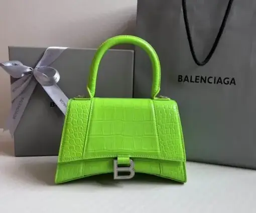 Balenciaga Hourglass Bag Line Green