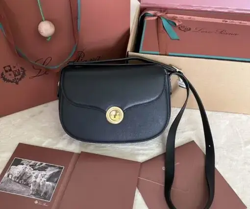 Loro Piana Mini Ghiera Bag Black