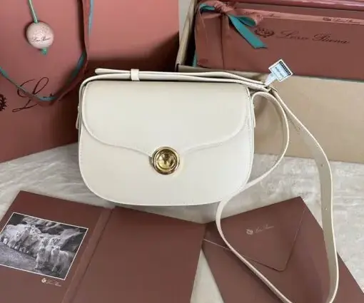 Loro Piana Mini Ghiera Bag White