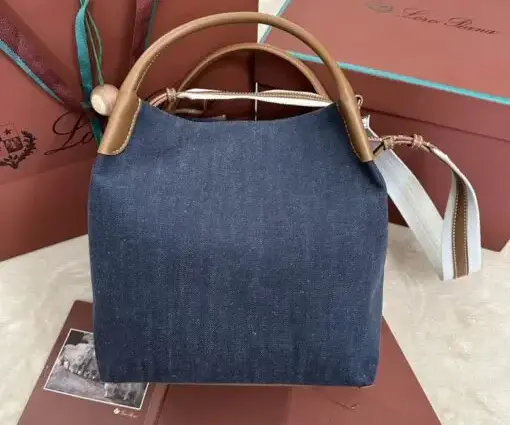 Loro piana Bucket Bag Blue