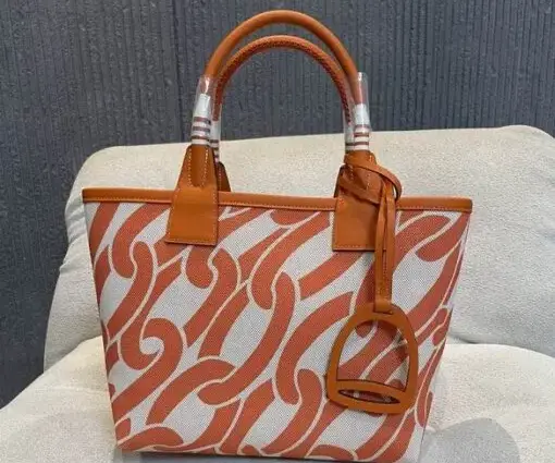 Hermes Steeple Tote Bag Orange