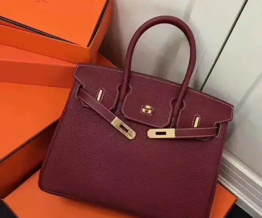 Hermes Birkin Togo Bag Burgundy