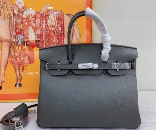 Hermes Birkin Togo Bag Dark Grey