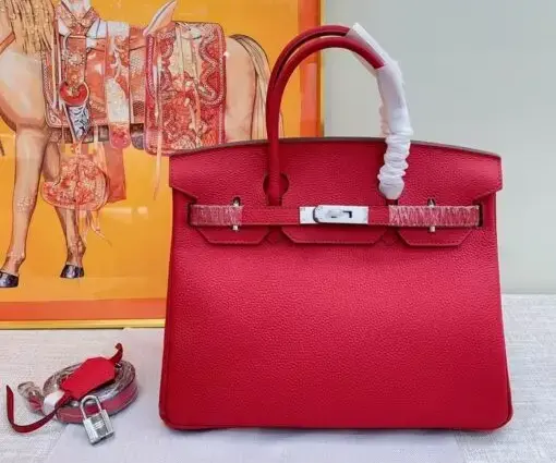 Hermes Birkin Togo Bag Red