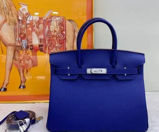 Hermes Birkin Togo Bag Deep Blue