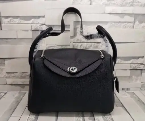 Hermes Lindy Small Bag Leather Black