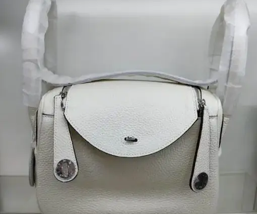 Hermes Lindy 26/30cm Bag White