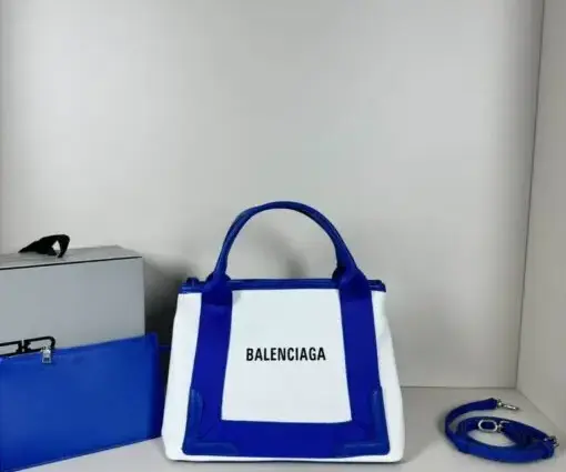 Balenciaga Handbag Large White & Blue
