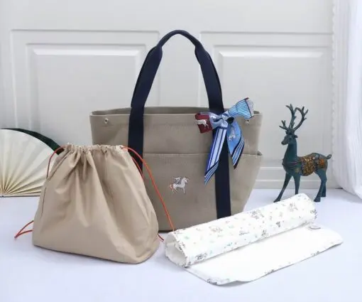 Hermès Cabriole Nappy Bag Gray