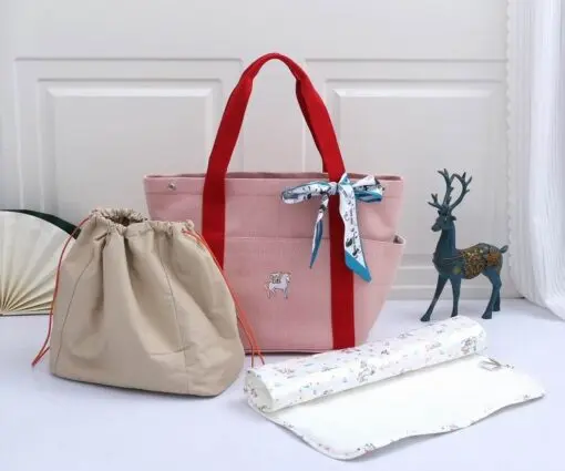 Hermès Cabriole Nappy Bag Red