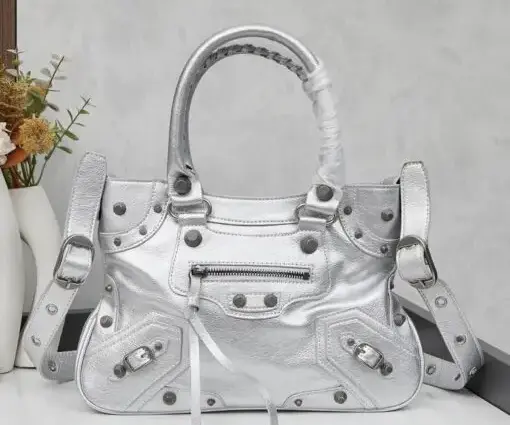 Balenciaga Handbag Large Silver