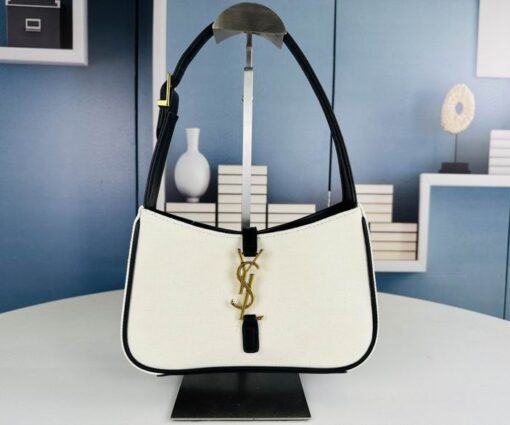 YSL Hobo Bag White & Black