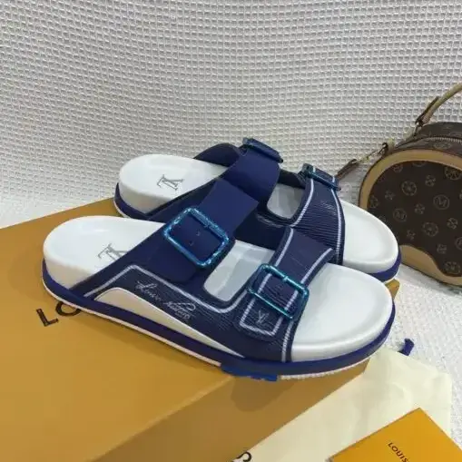 LV Slipper Blue