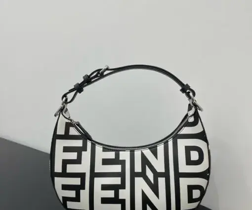 Fendi Praphy Bag White Black