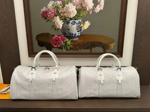 Goyard Boston Bag White