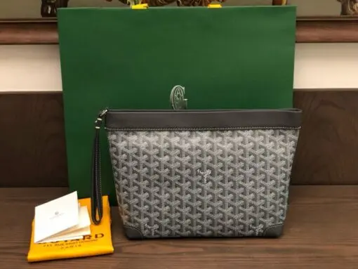 Goyard Conti Pouch Grey