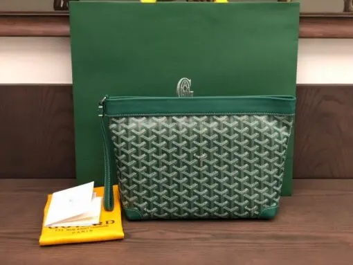 Goyard Conti Pouch Green
