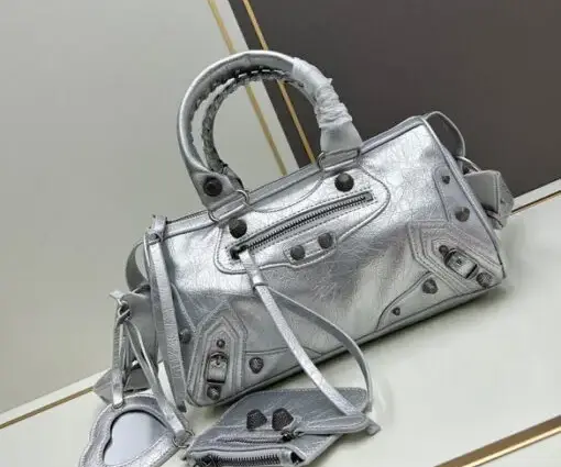 Balenciaga Mini Citi Bag Silver