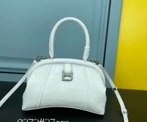 Balenciaga Frame Bag White Crocodile