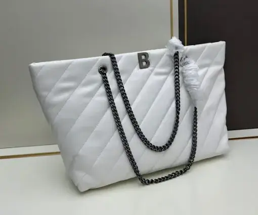 Balenciaga Crush Bag White