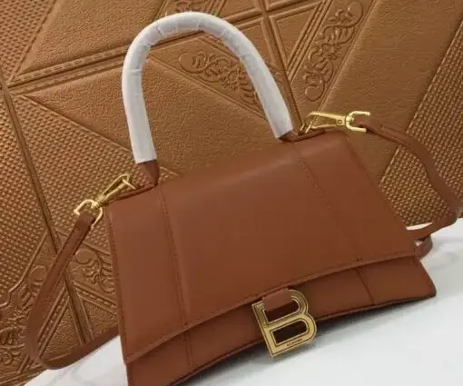 Balenciaga Hourglass Bag Brown