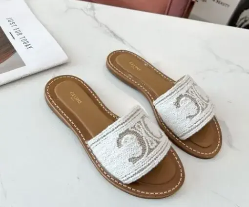 Celine Lympia Sandal White