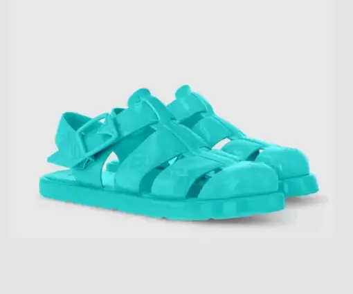 LV Venice Sandal Turquoise Blue